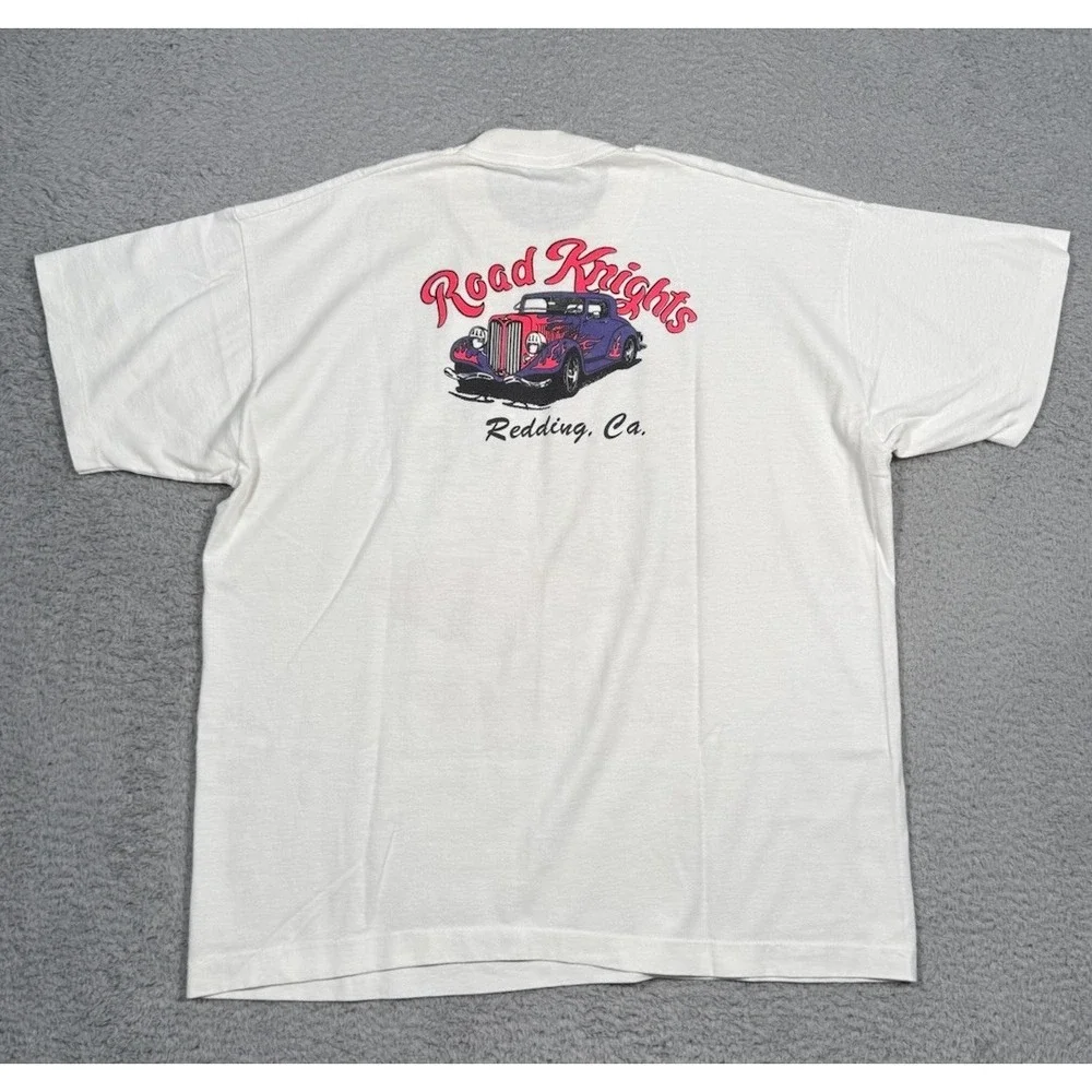 Vintage 1960s Fruit Of The Loom Route Us 66 Got‎ My Kicks White Tshirt Adult XL
